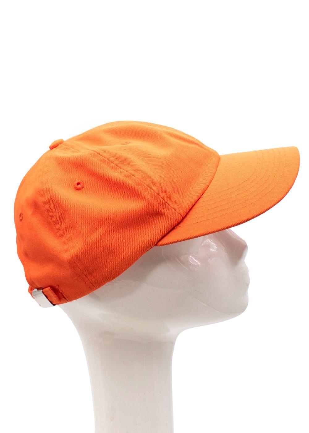 Orange Cotton Logo Baseball Cap