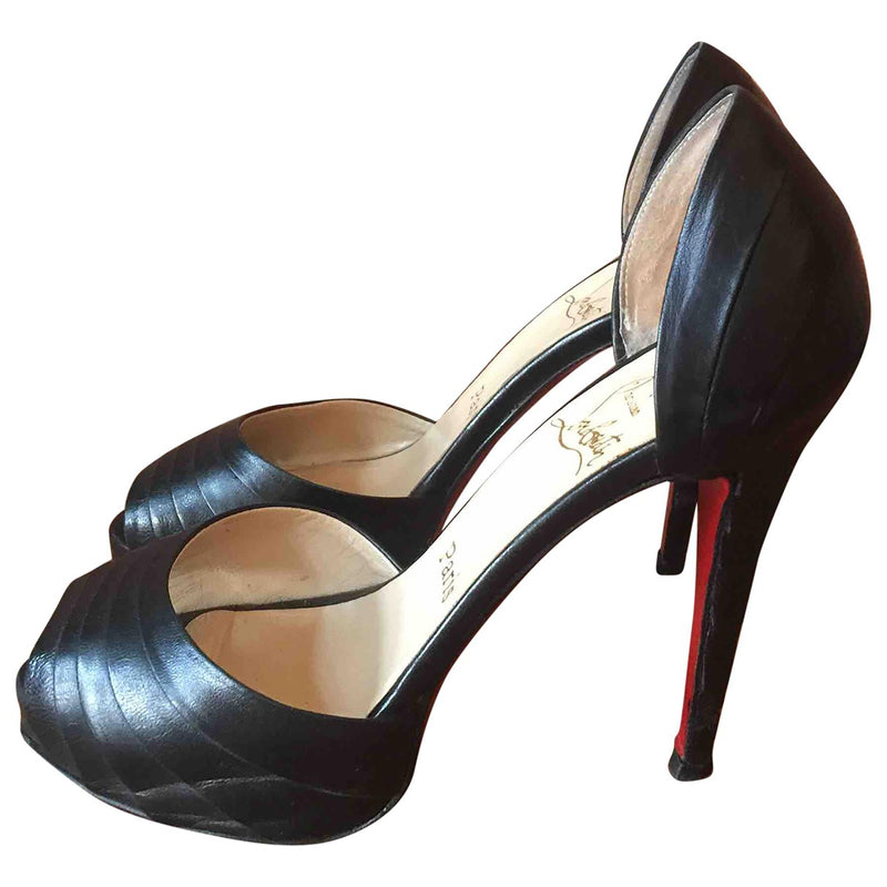 Christian Louboutin Nappa Leather Armadillo Peep-toe Pumps Heels