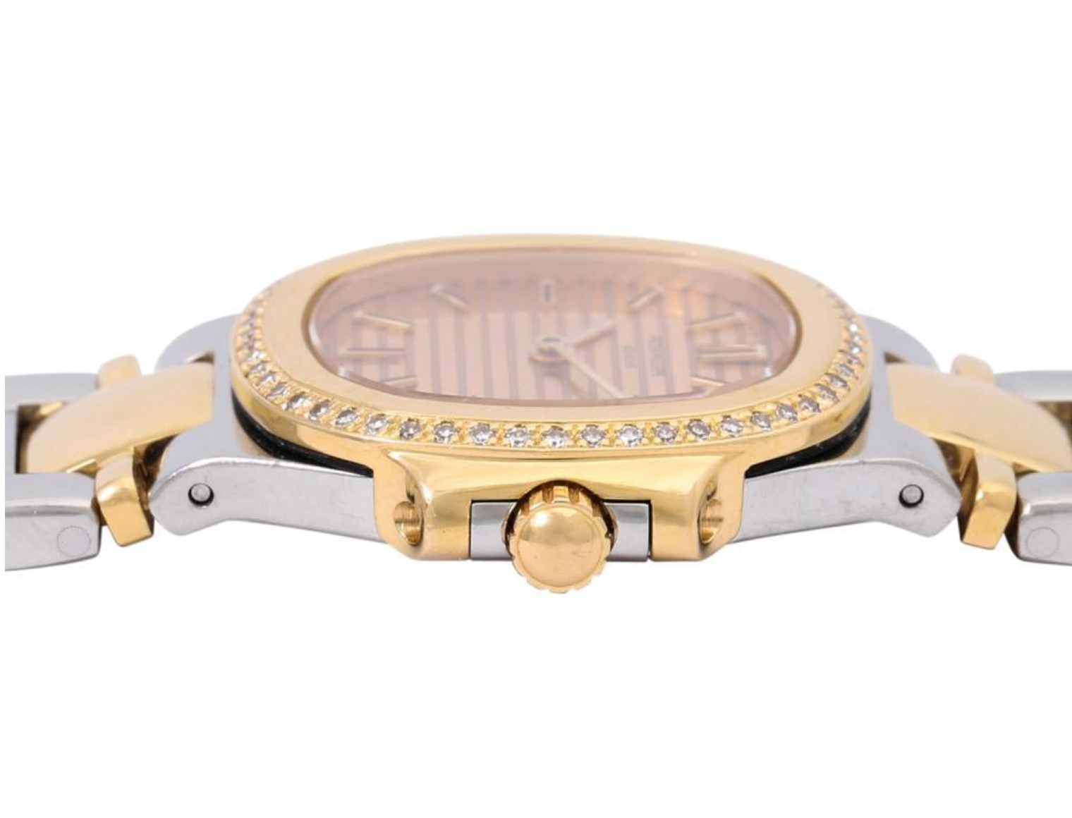 Nautilus Vintage Lady steel/yellow gold 18k with factory diamonds