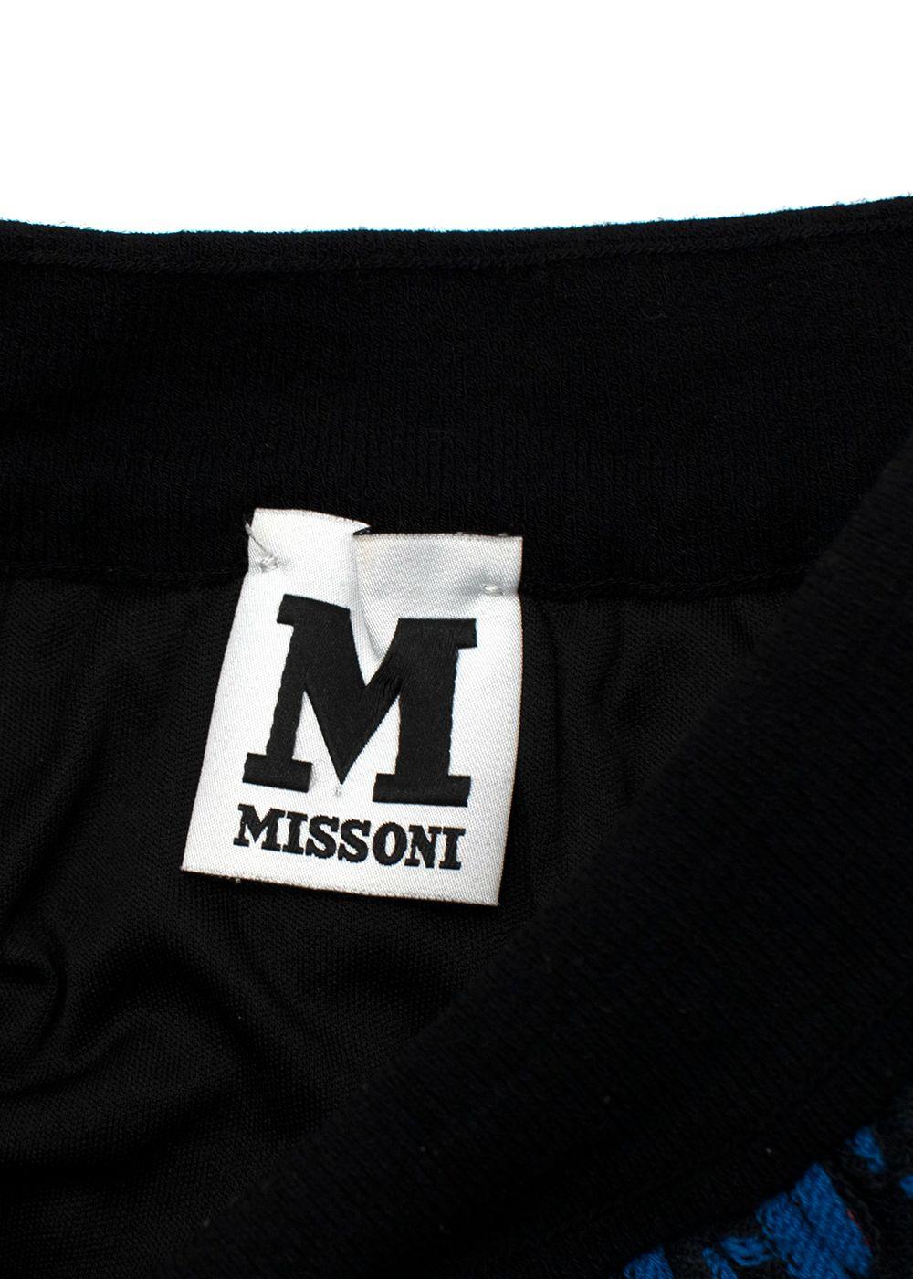 M blue & black knitted dress