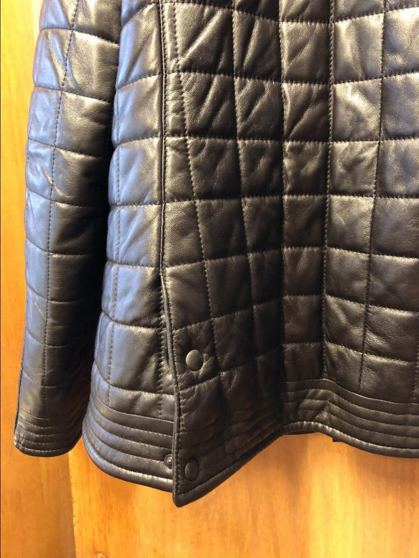Mulberry Chocolate Brown quilted leather jacket
