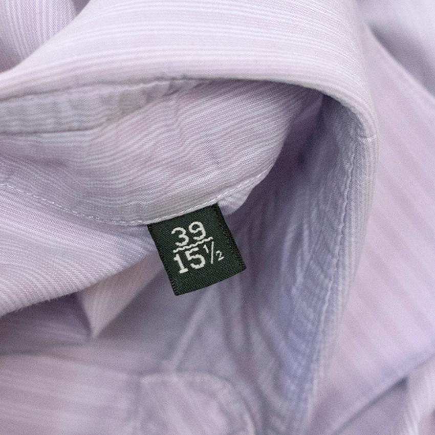 Z Zenga Lilac Striped Button Up