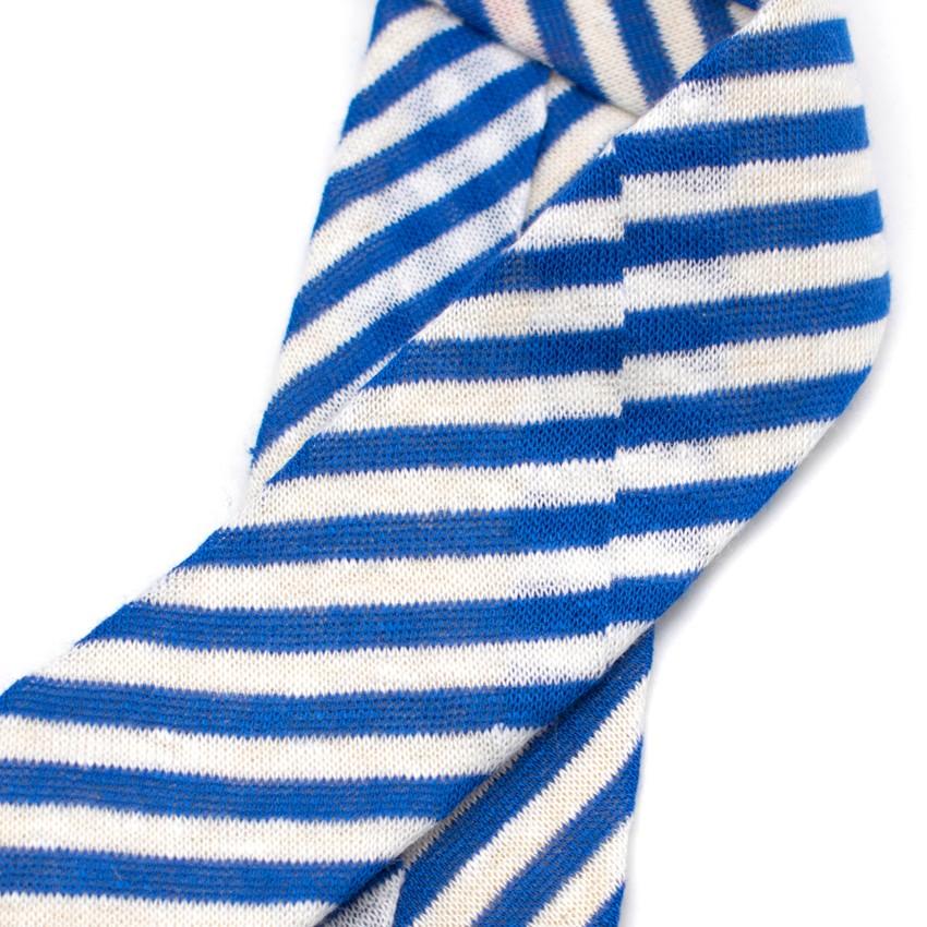 AD56 Milano Blue & White Striped Tie