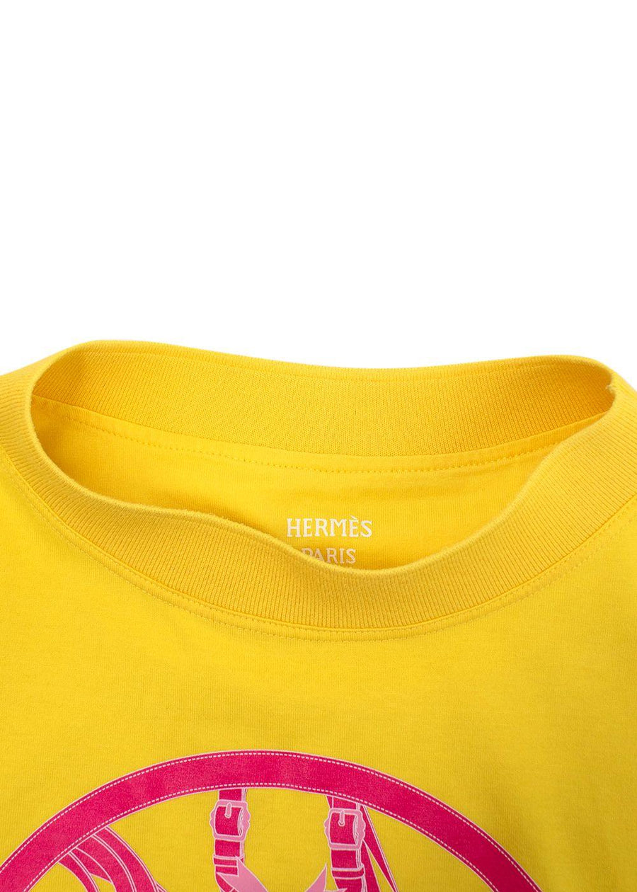 Hermes Yellow 'Le Promenade du Matin' T-shirt