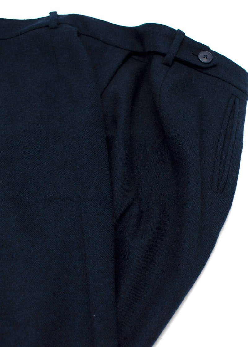 Loro Piana Mens Navy Cashmere Trousers