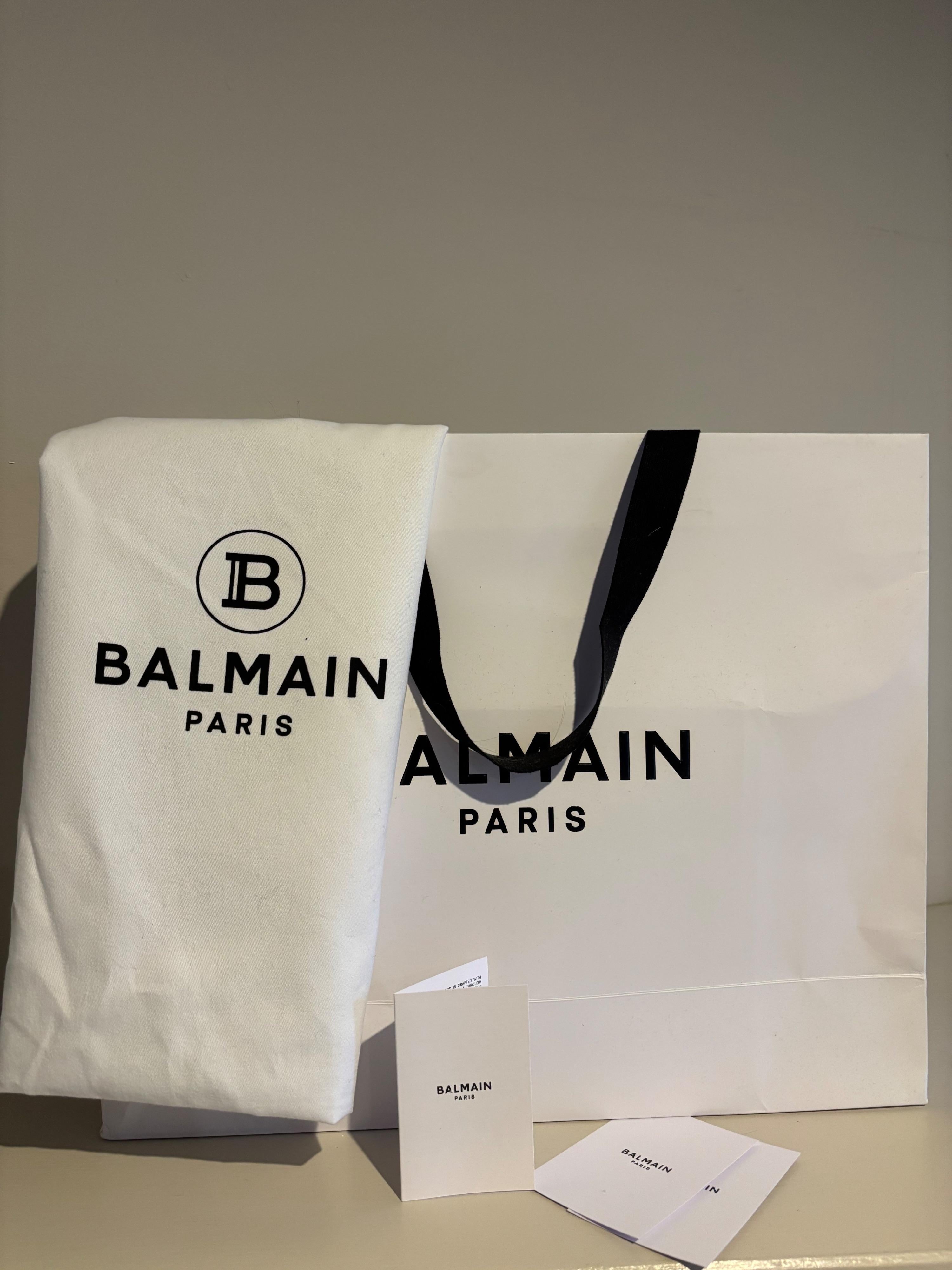 Balmain Khaki Suede Jodie Madame Bag