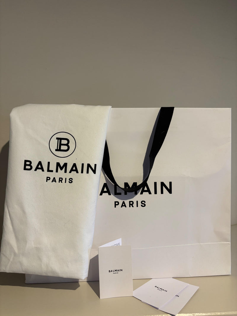 Balmain Khaki Suede Jodie Madame Bag