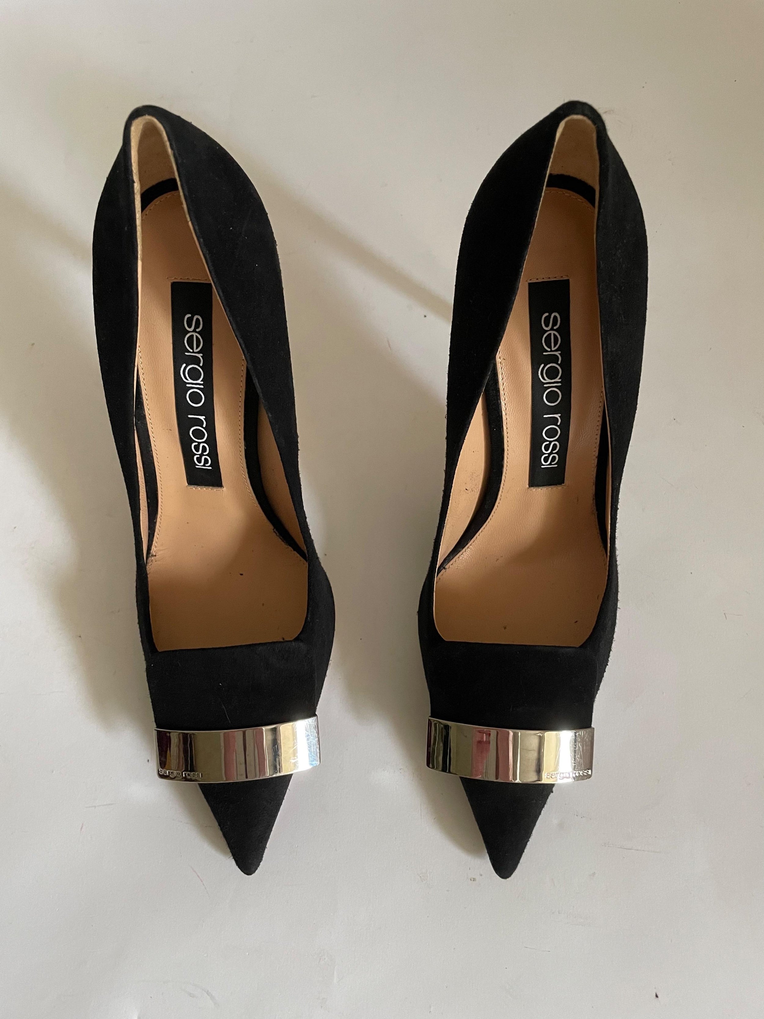 Black Suede 1sr Pumps