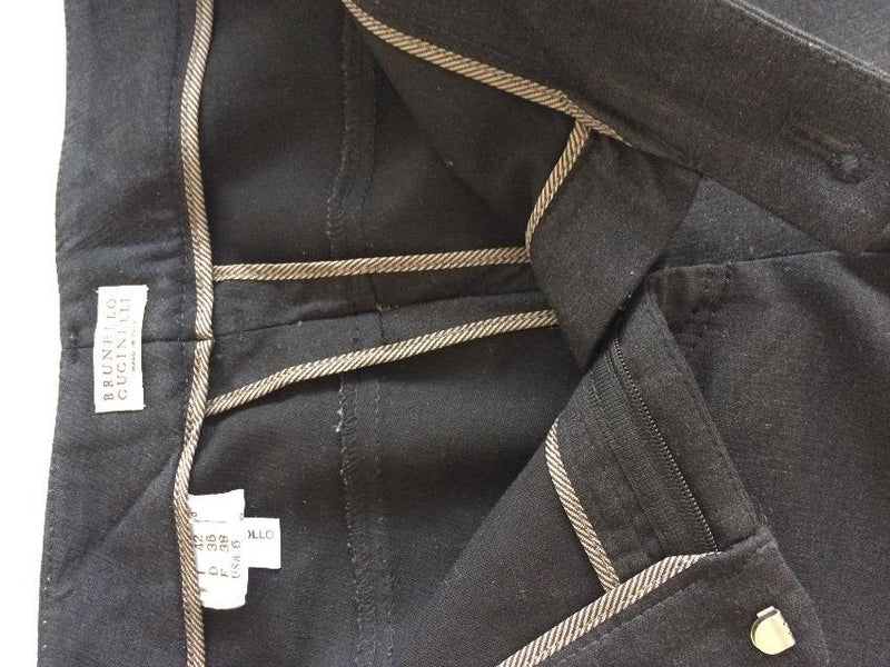 BRUNELLO CUCINELLI charcoal grey trousers