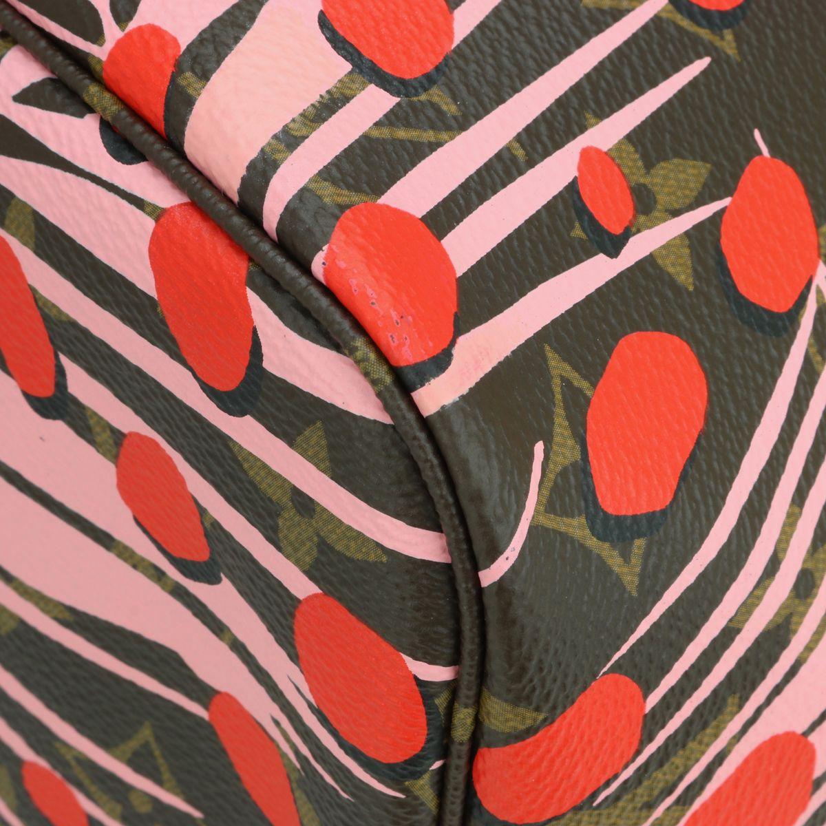 Monogram Jungle Dots Rose Ballerine Neverfull MM Bag