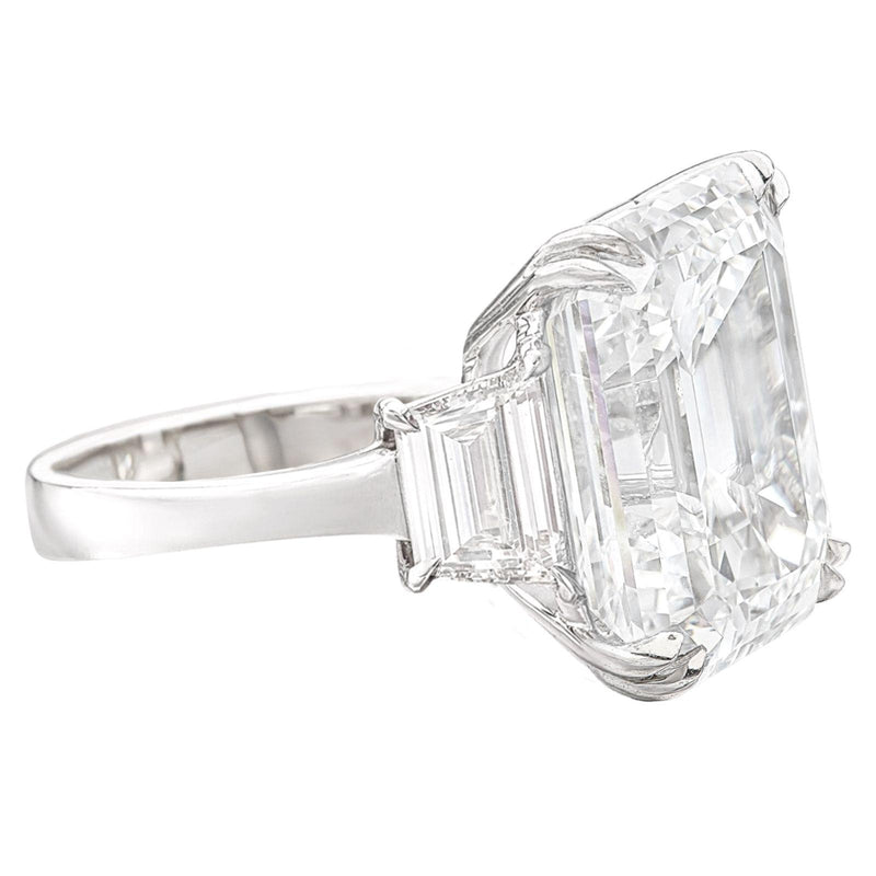 Verde 6ct IGI Certified Lab Grown Emerald Cut Diamond Ring