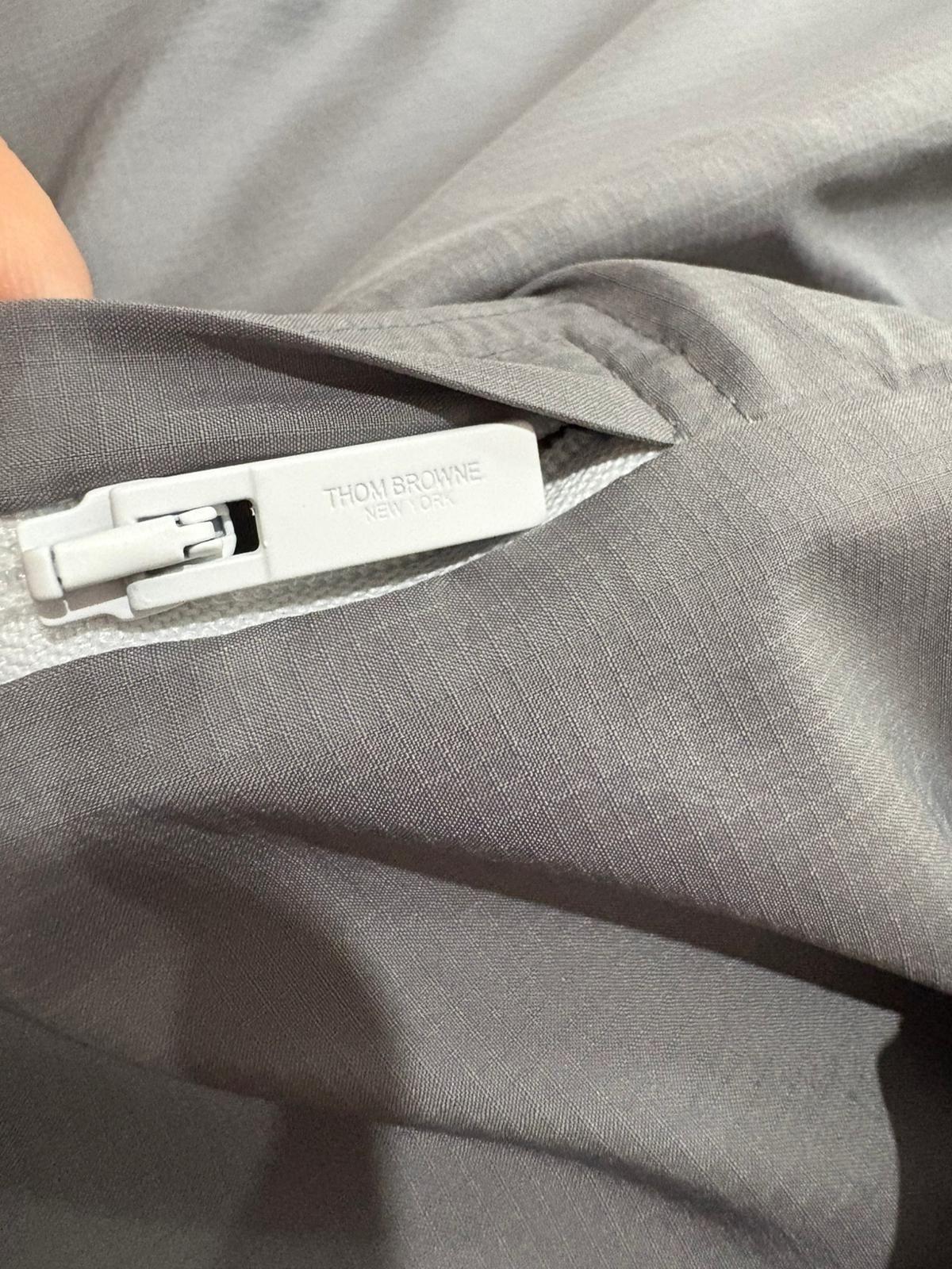 Thom Browne Grey Ripstop Bomber Jacket