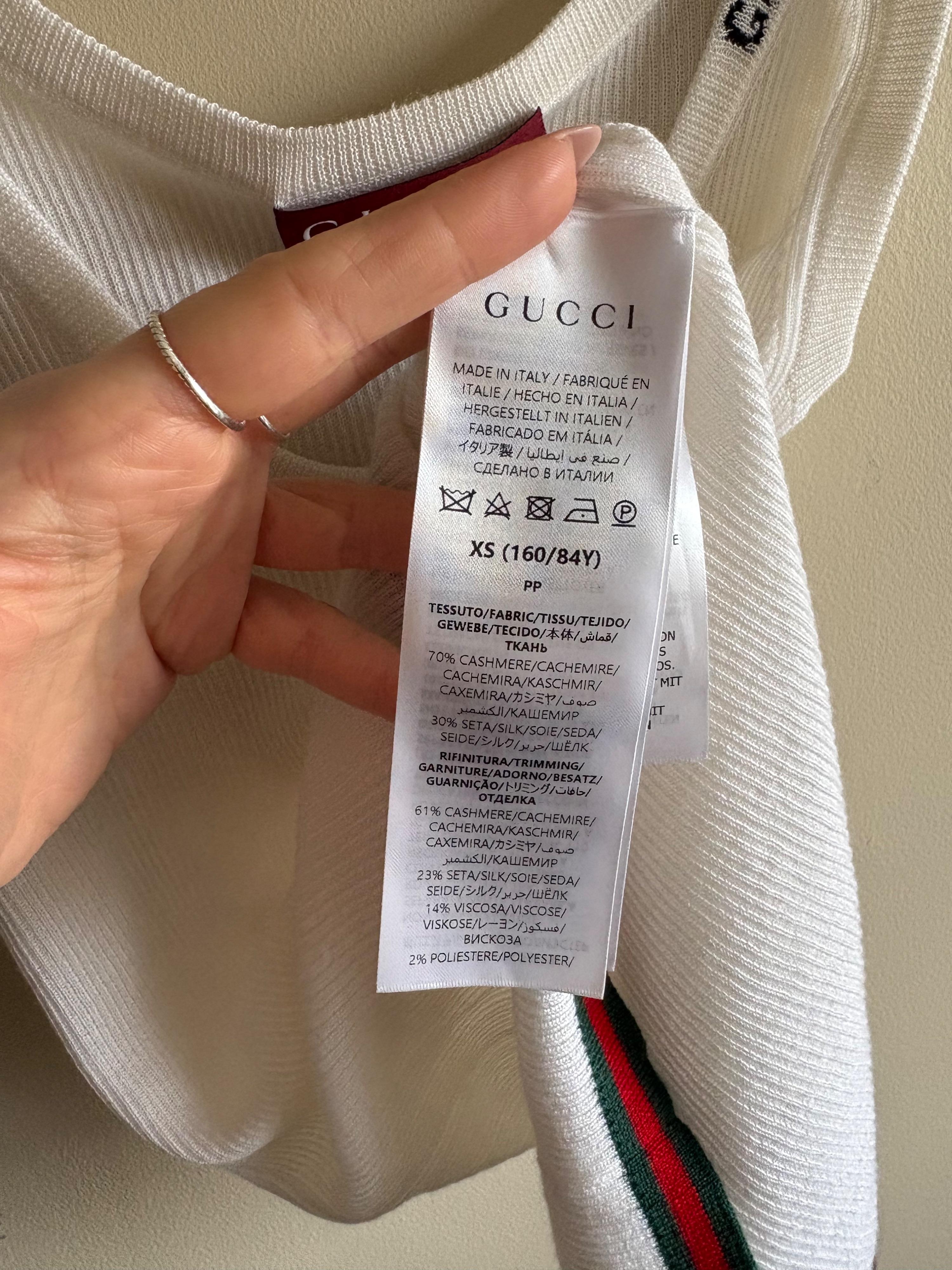 Gucci Cashmere/Silk Blend Vest