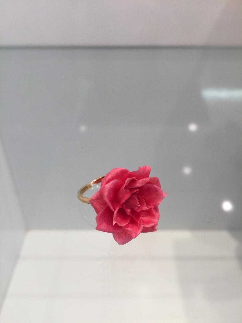 Salet Resin Pink Rose Ring