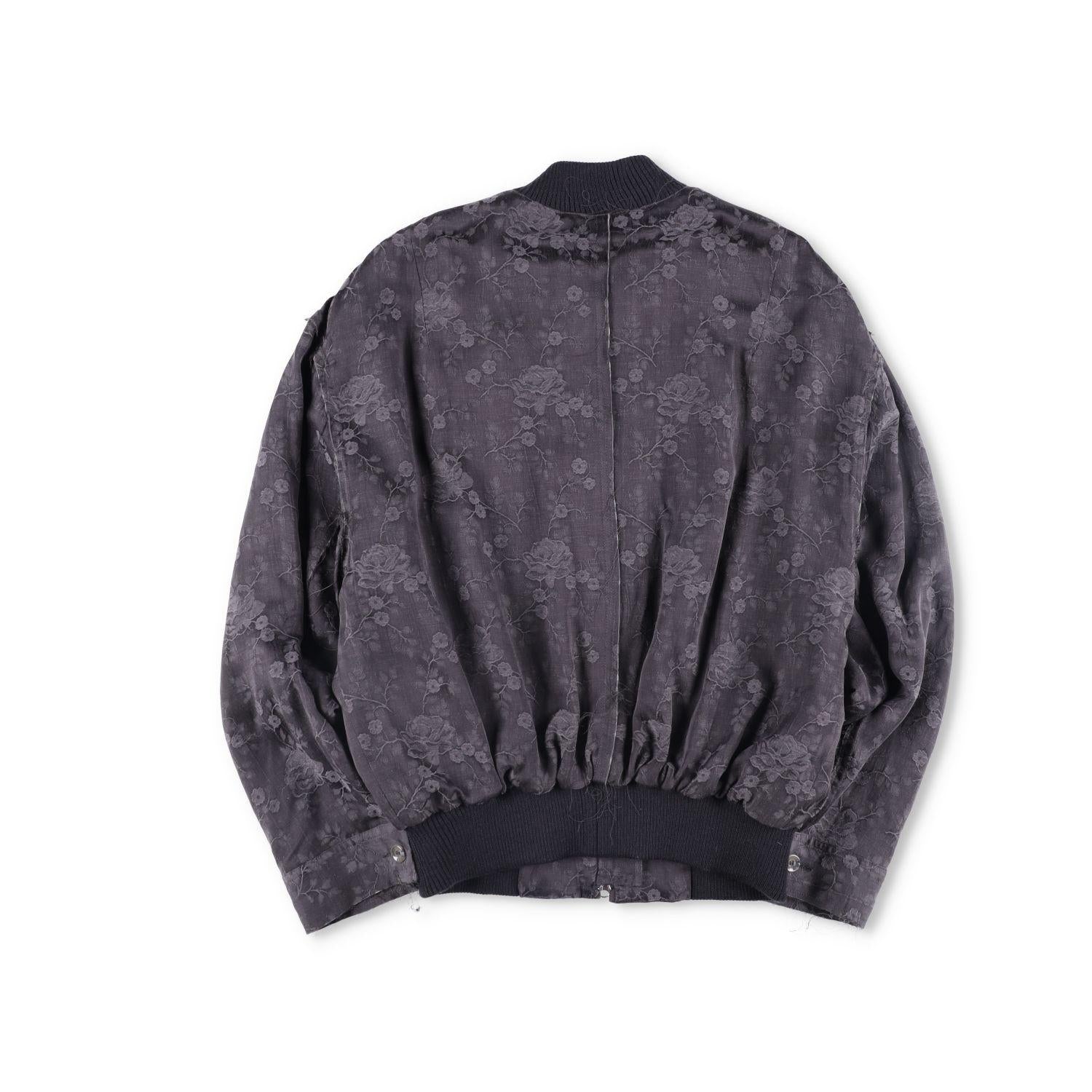 Song For The Mute Embroidered Floral Bomber Jacket