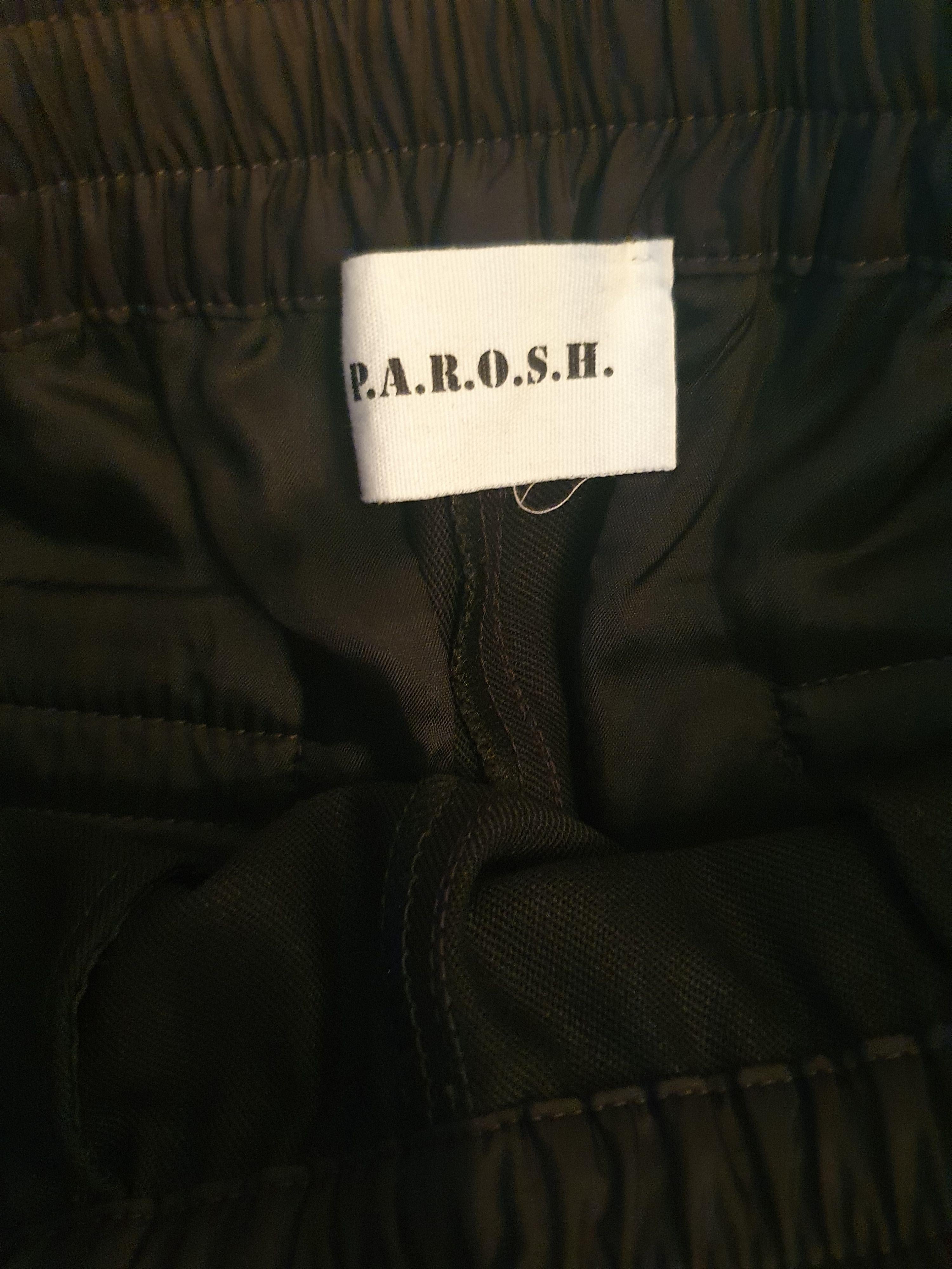 Black Wool Cargo Pants