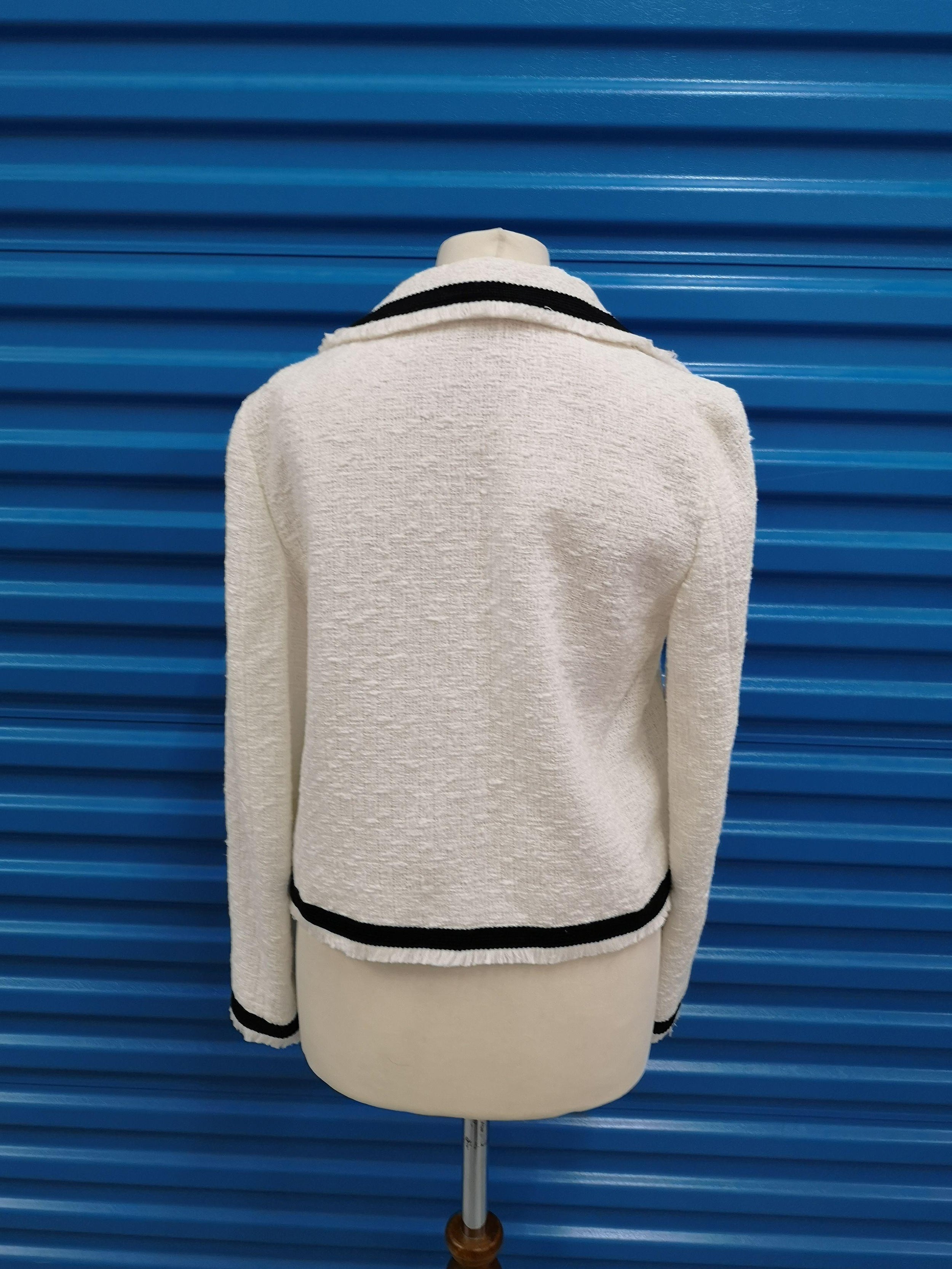 Moschino White Single Breasted Jacket