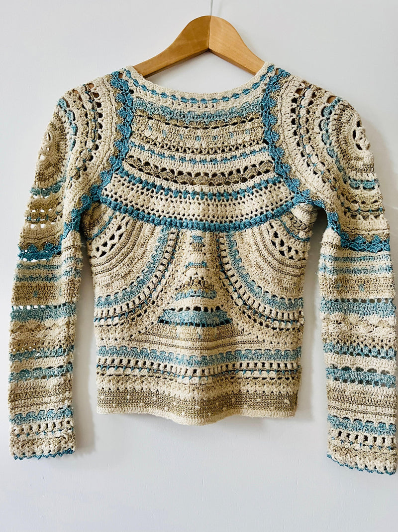 Isabel Marrant Multicoloured Crochet Cardigan