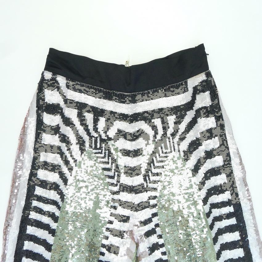 Temperley Idol wide leg sequin trousers