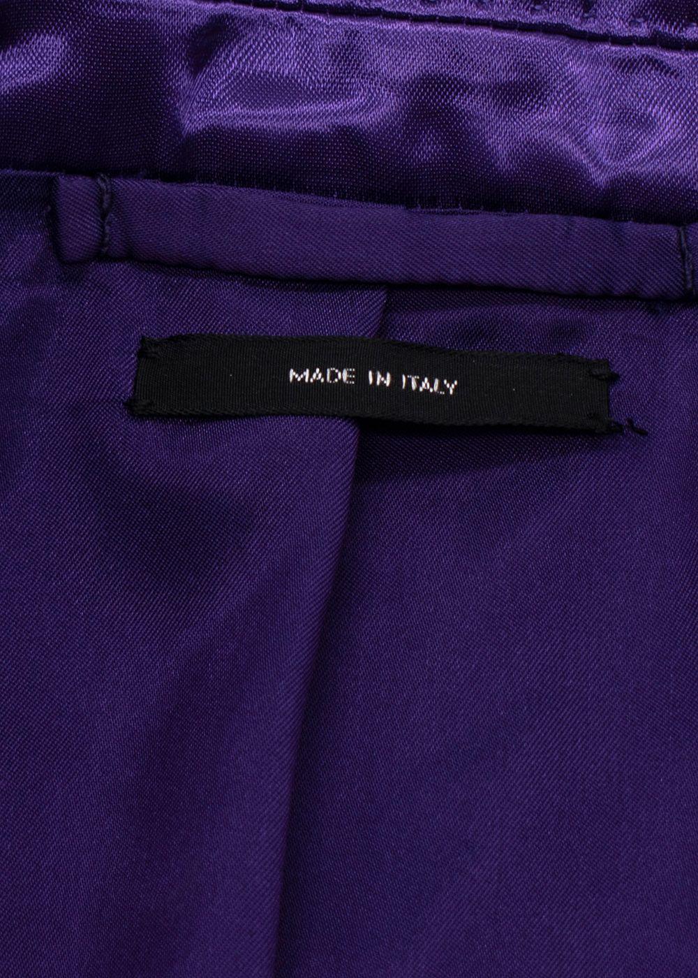 Tom Ford Purple Single-Breasted Satin Blazer