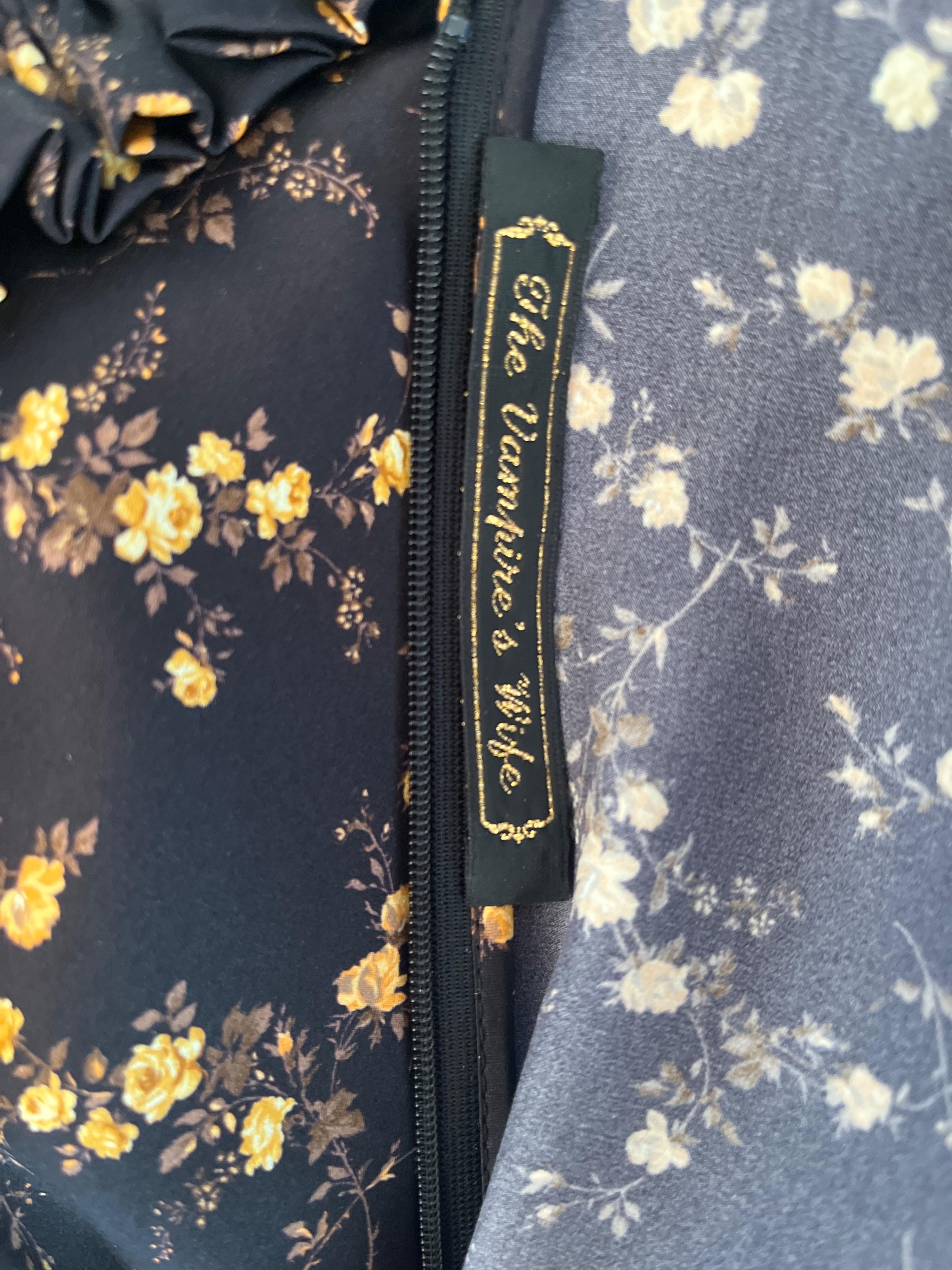 Floral  Print Falconetti Silk Dress