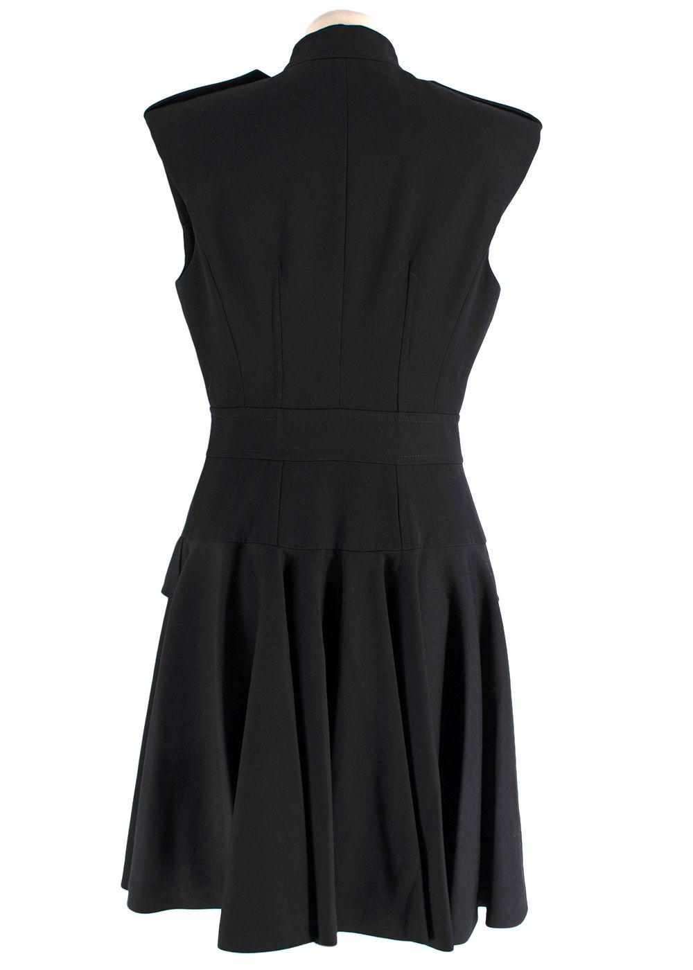 Alexander McQueen Sleeveless Black Dress
