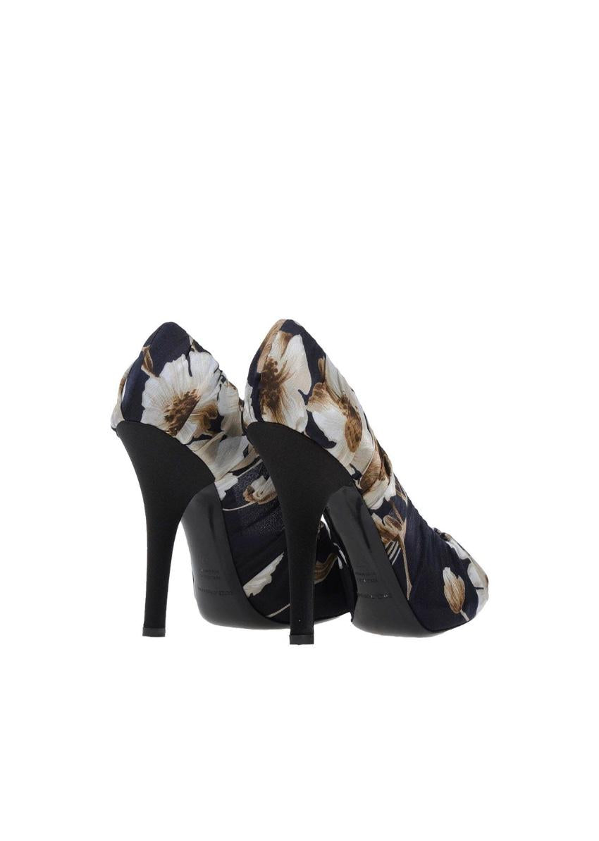 Dolce & Gabbana Ruched Floral Pumps