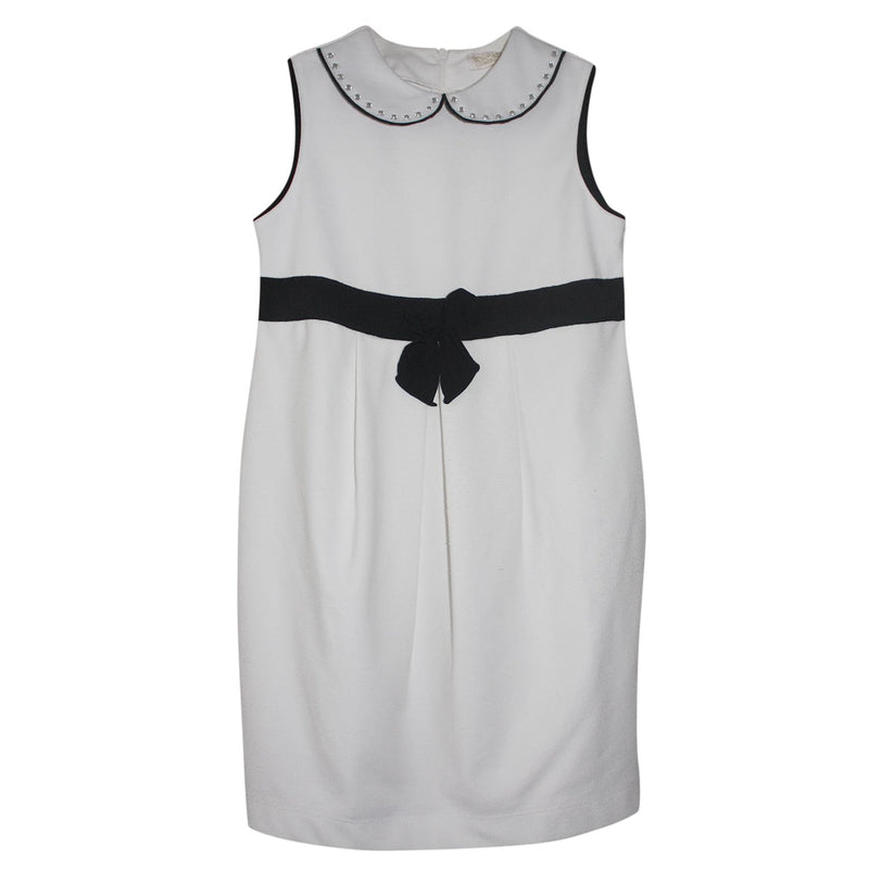 Monnalisa Chic Girl's White Embellished Dress
