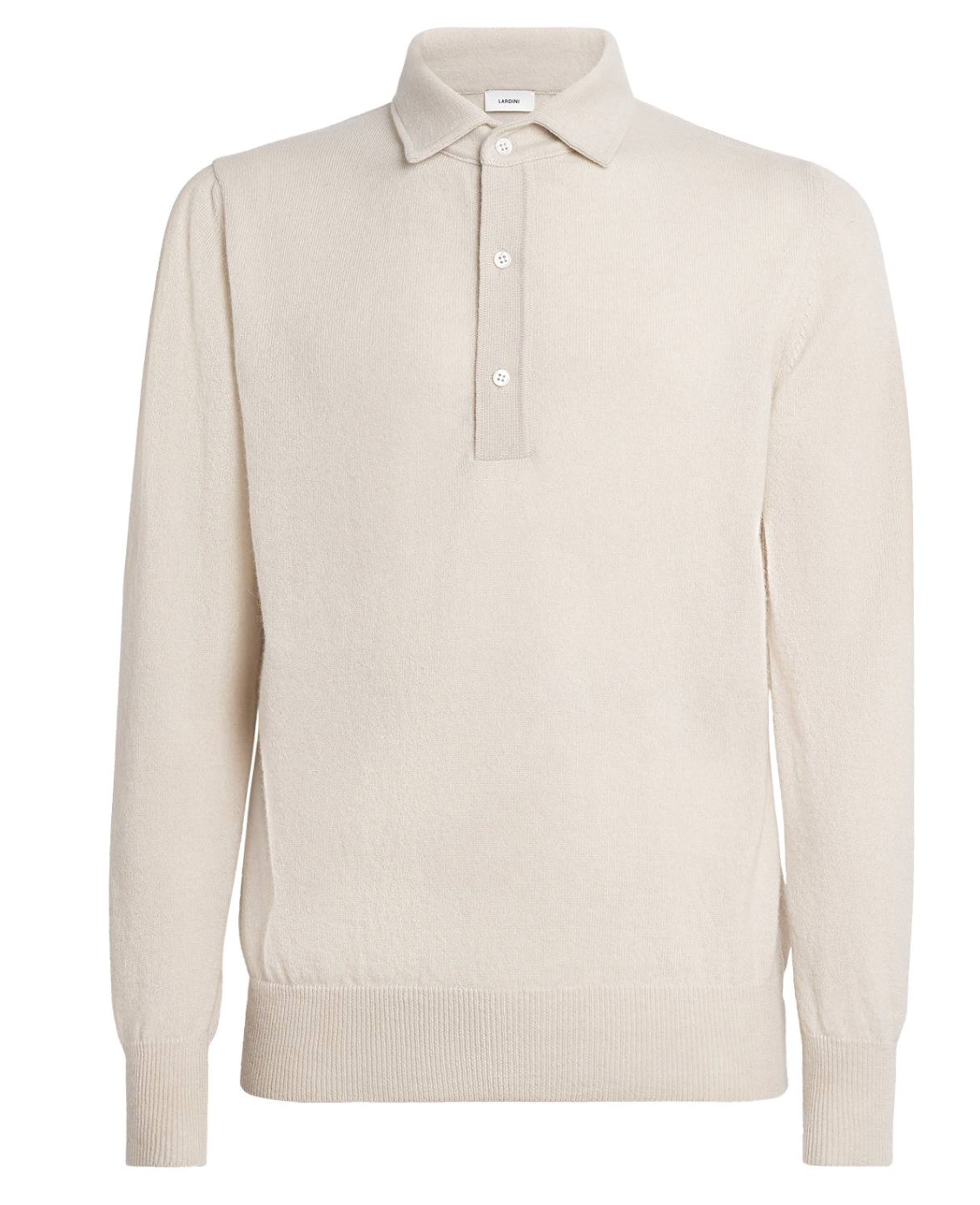 Lardini Cashmere Long-Sleeve Polo Shirt