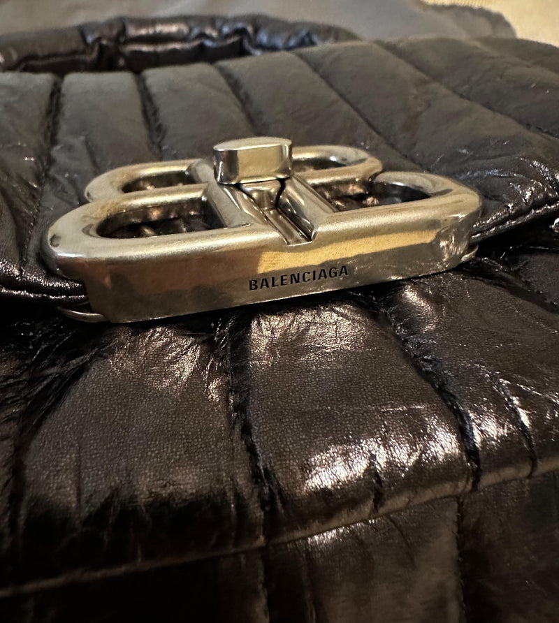 Balenciaga Silver Monaco Bag