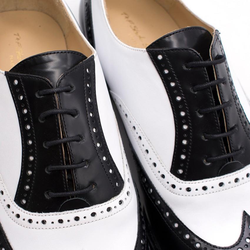 T & F Slack Shoemakers Monochrome Leather Brogues