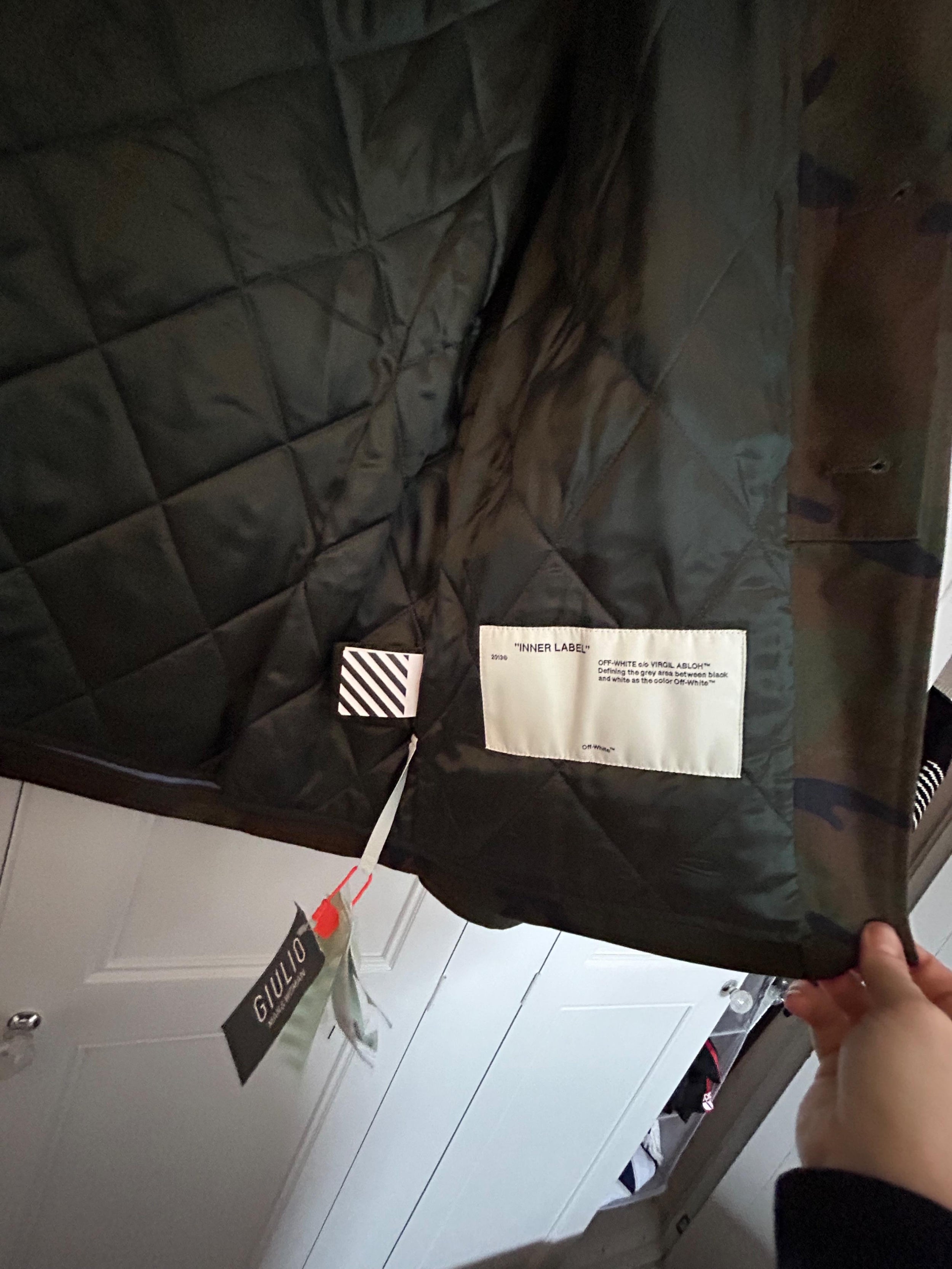 Virgil Abloh Belted Camouflage Jacket