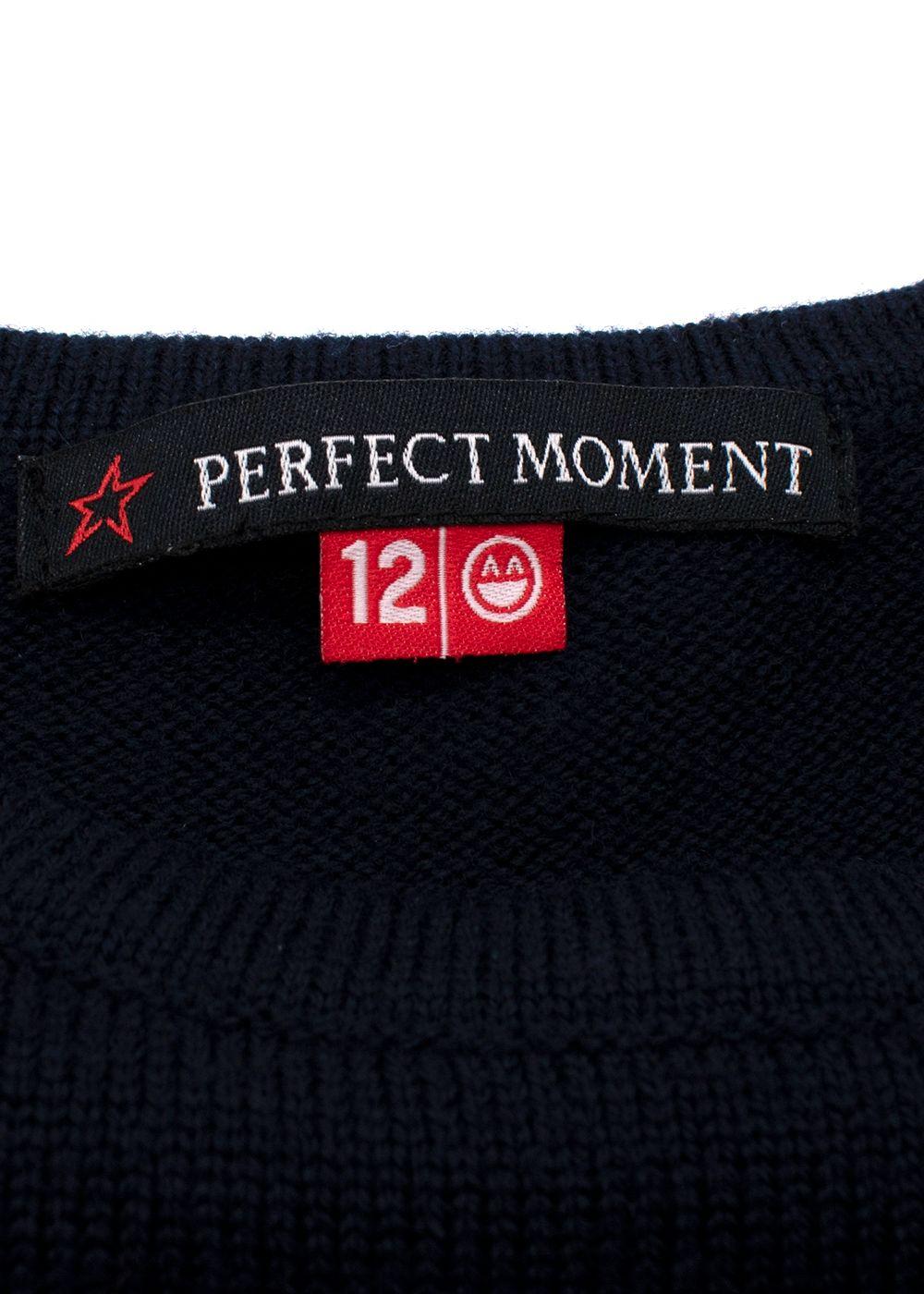 Perfect Moment Kids Navy Wool Sweater