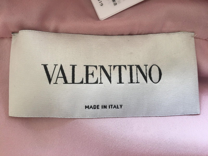 Valentino Scalloped Lace A-line Minidress In Pink