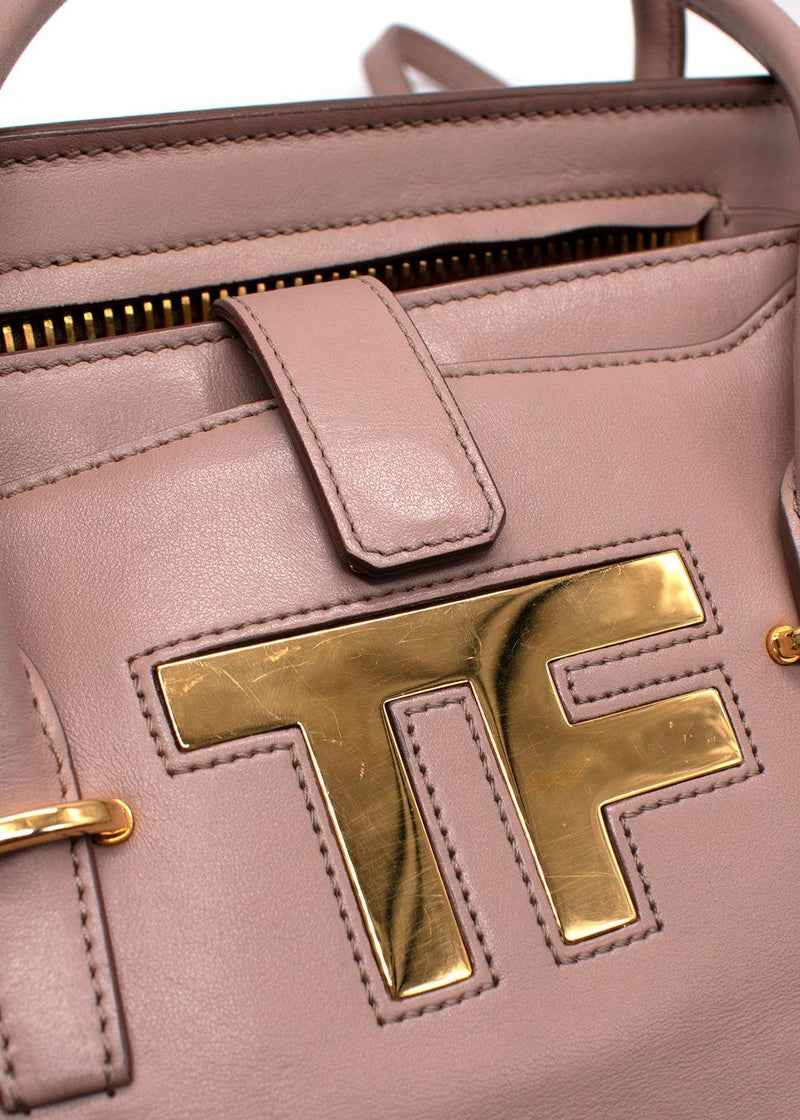 Tom Ford Smooth Calfskin Blush Icon Handbag