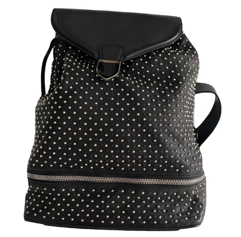 Alexander McQueen Black Leather Backpack