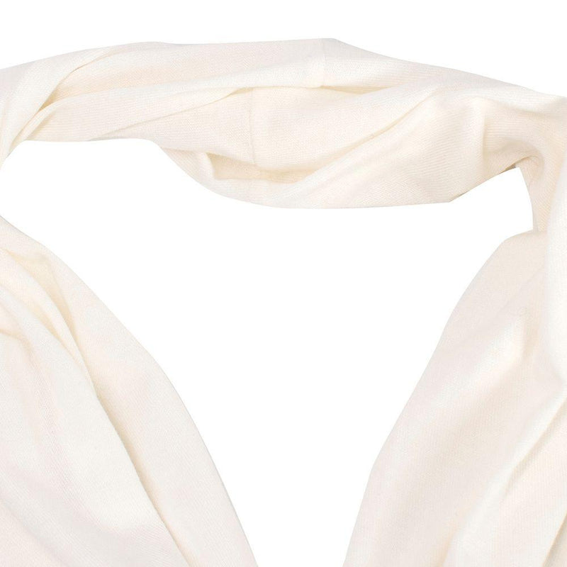 Ralph Lauren Blue Label Ivory Cotton-blend Halterneck Top
