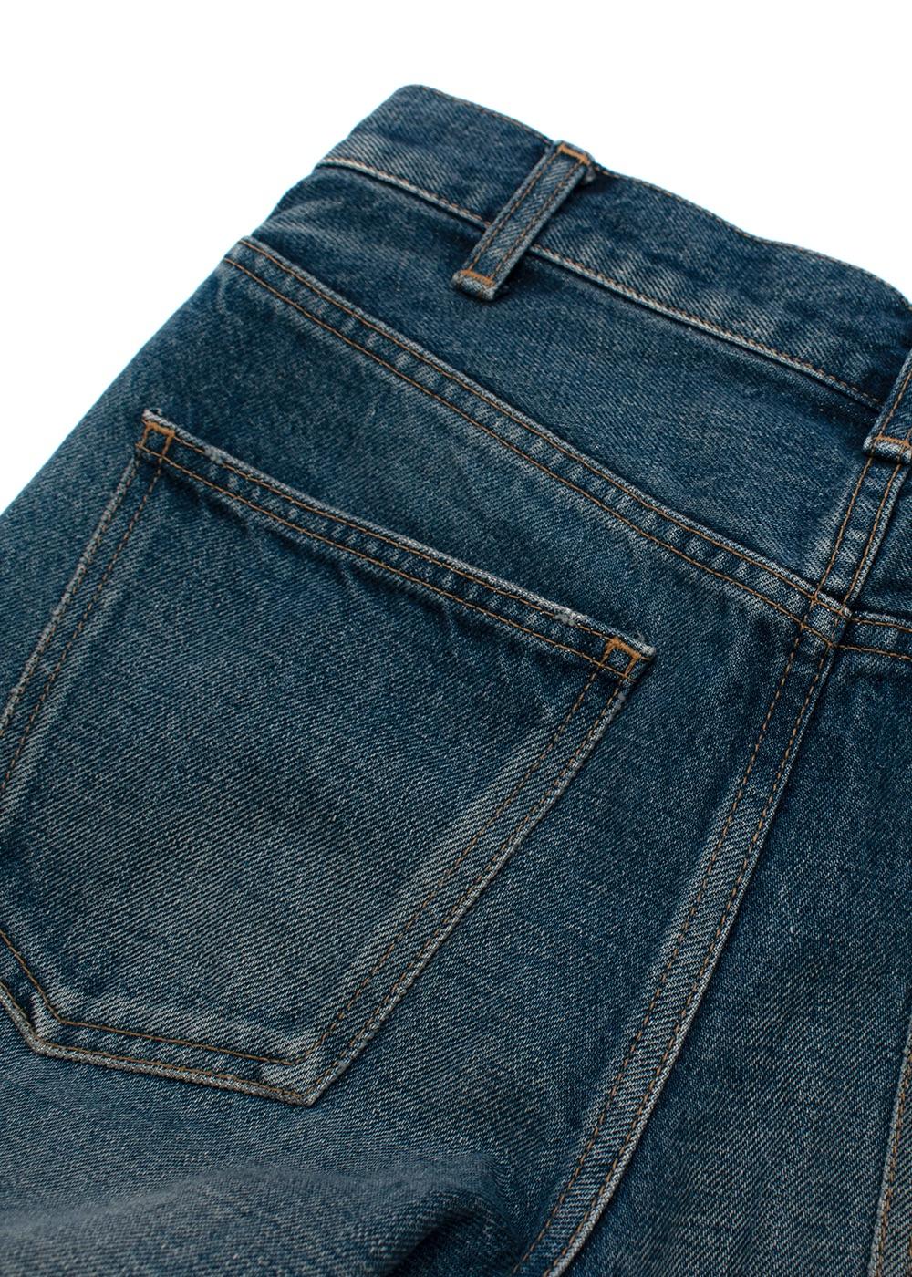 Mid-wash SL-003 skinny leg jeans