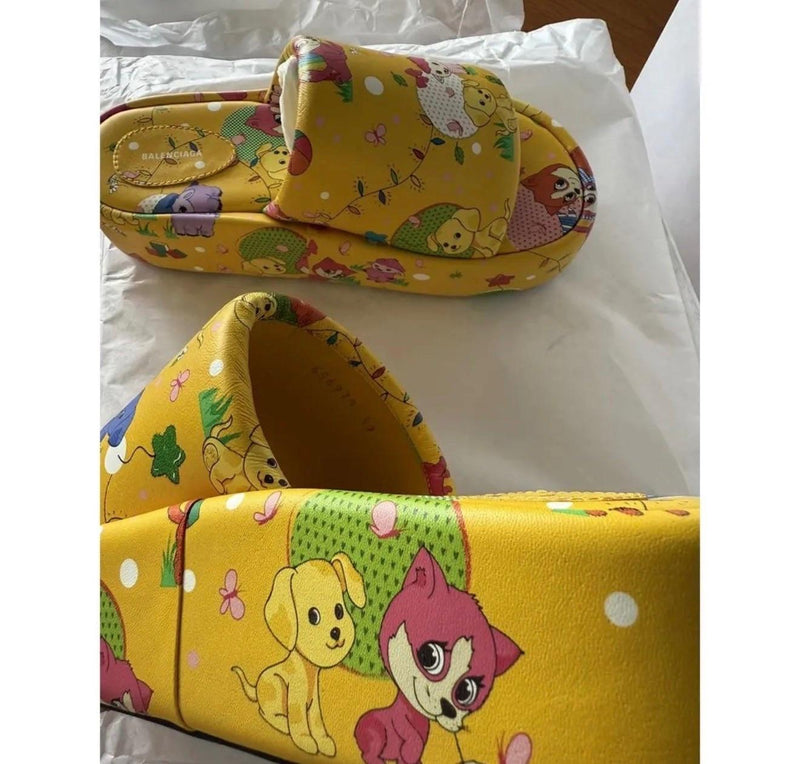 Balenciaga Puppies And Friends Slides