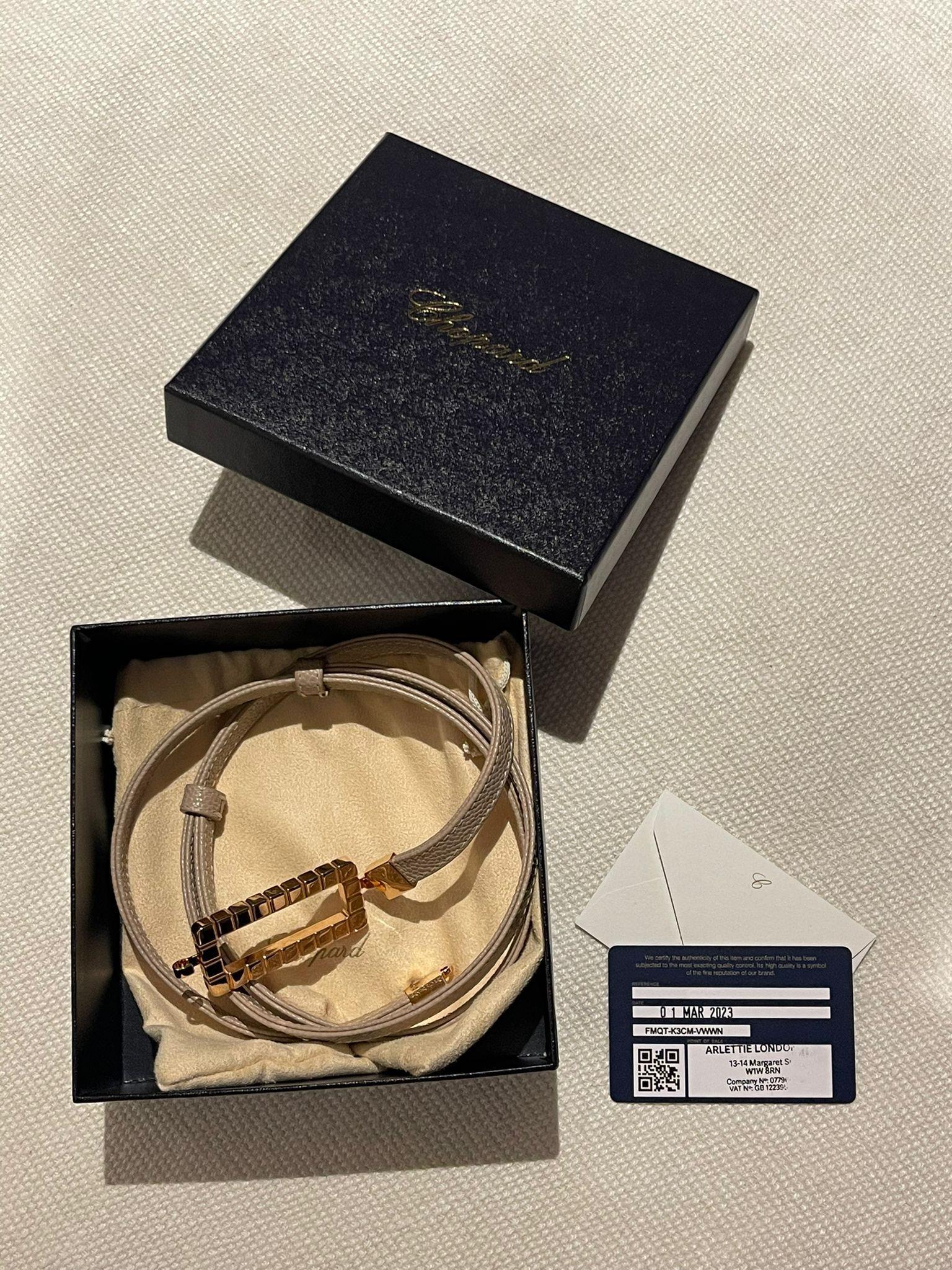 Rose Gold Taupe Ice Cube Belt