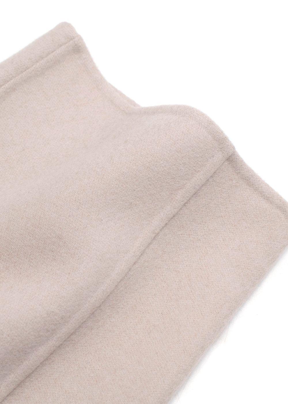 Loro Piana Grey Single Breasted Cashmere Coat