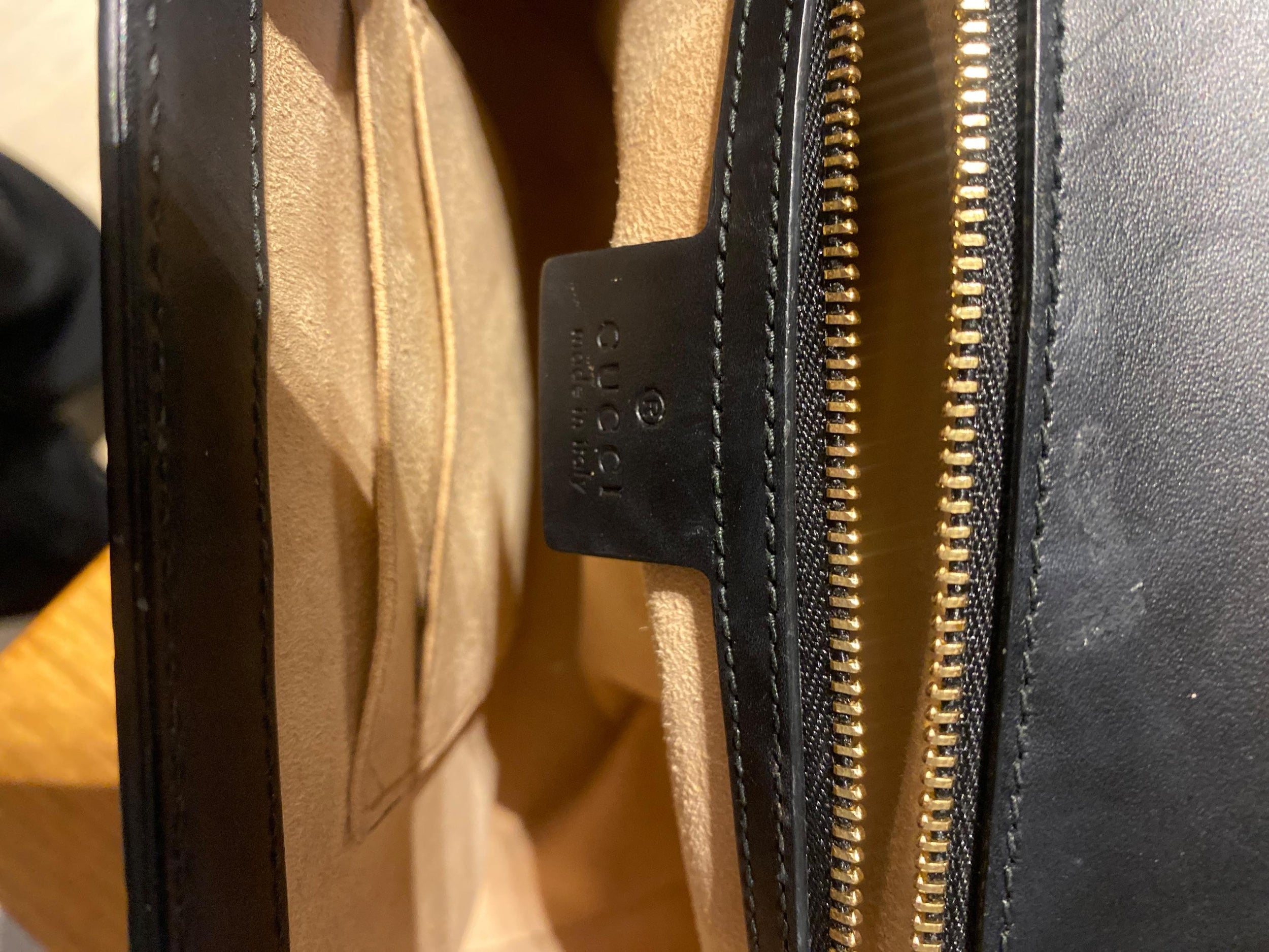Black Guccissima Medium Padlock Shoulder Bag