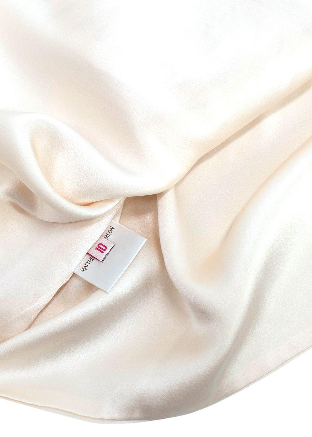 Matthew Williamson Cream Silk Vest