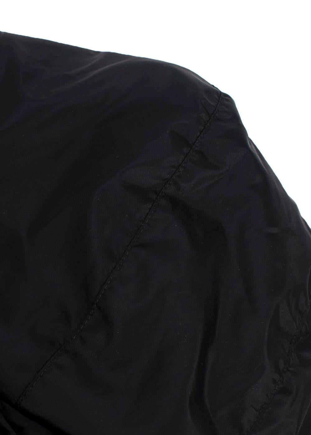 Valentino Black Hooded VLTN Rain Jacket