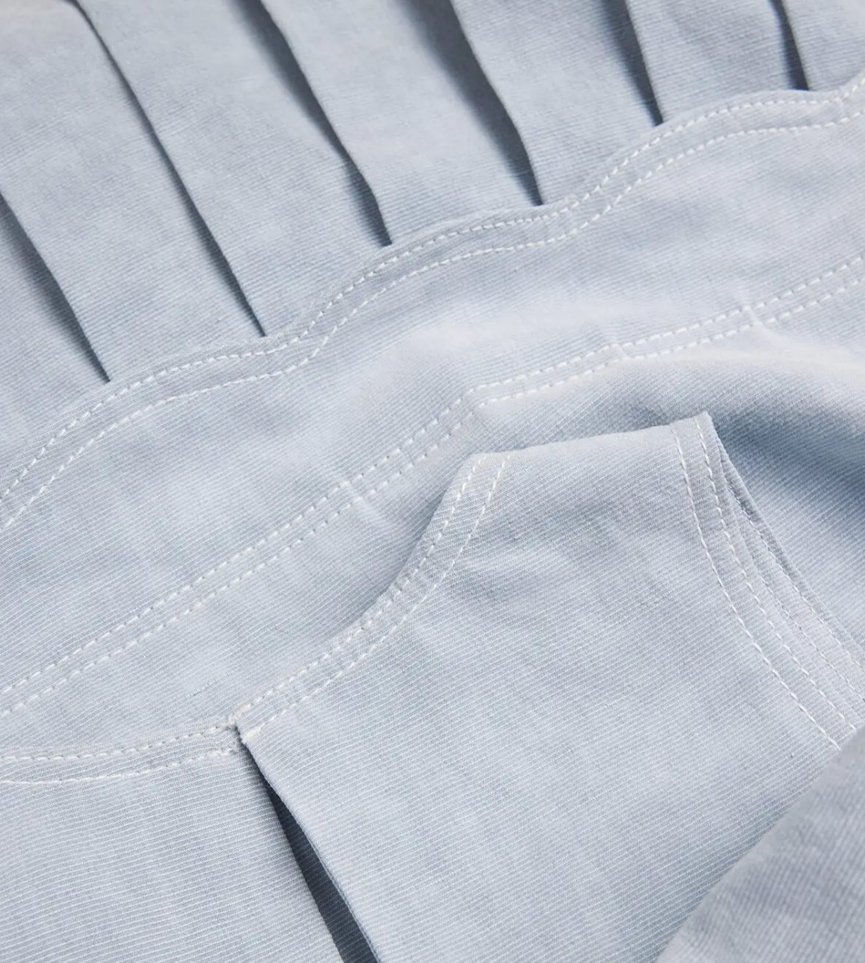 Claudie Pierlot  Denim Pleated Mini Dress