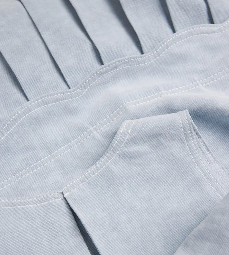 Claudie Pierlot  Denim Pleated Mini Dress