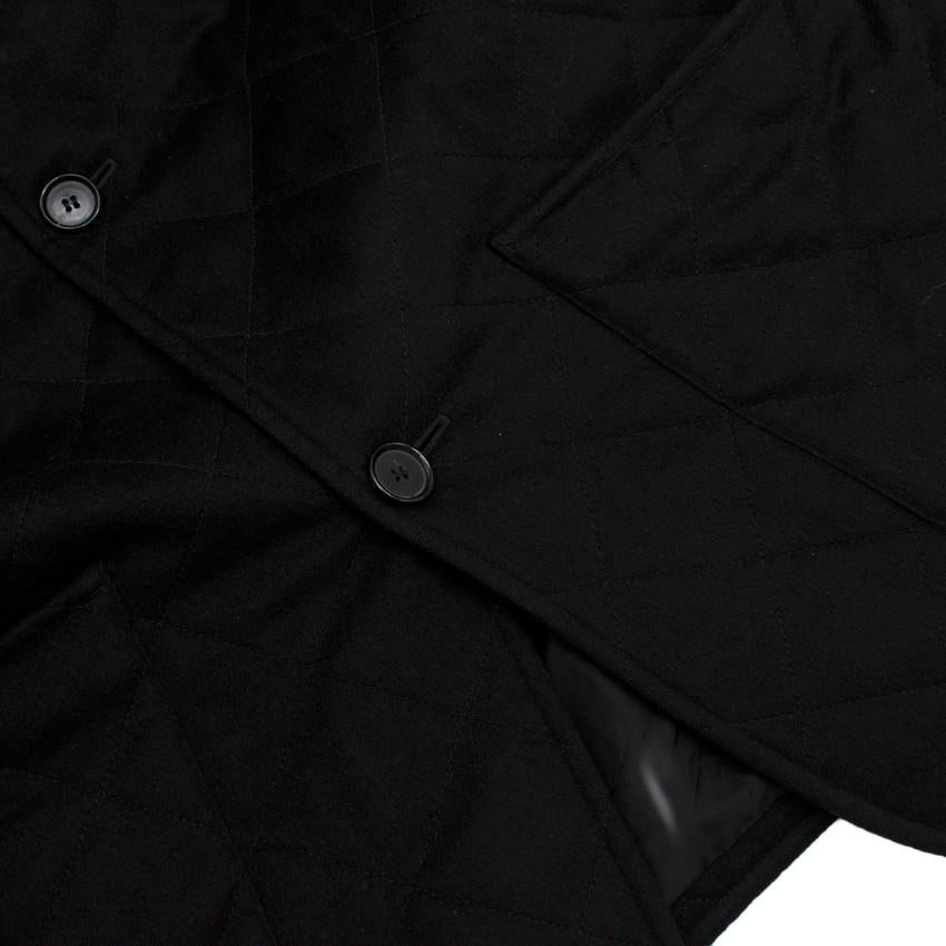 Agnona Black Cashmere Coat