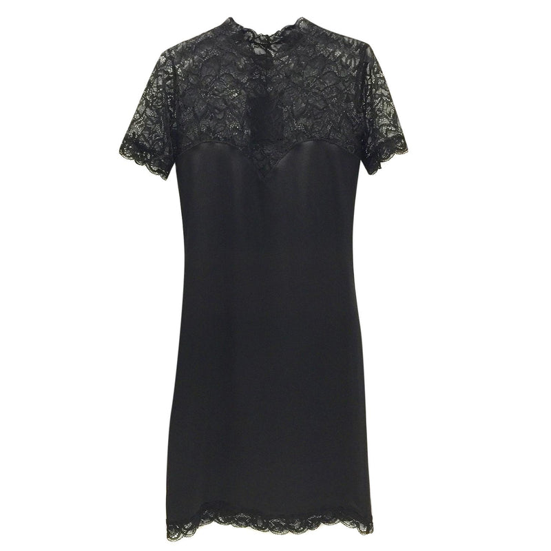 Cadolle Paris Couture Leavers Lace & Stretch Satin Dress