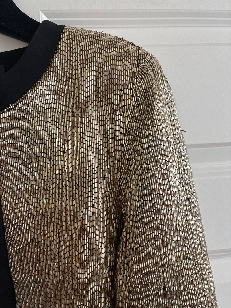 Gold Sequin Short Jacket