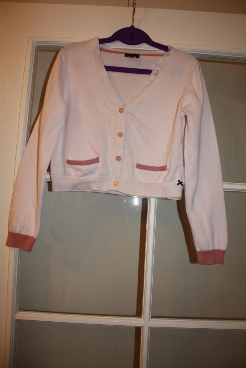Paul Smith Junior girl's pink cardigan